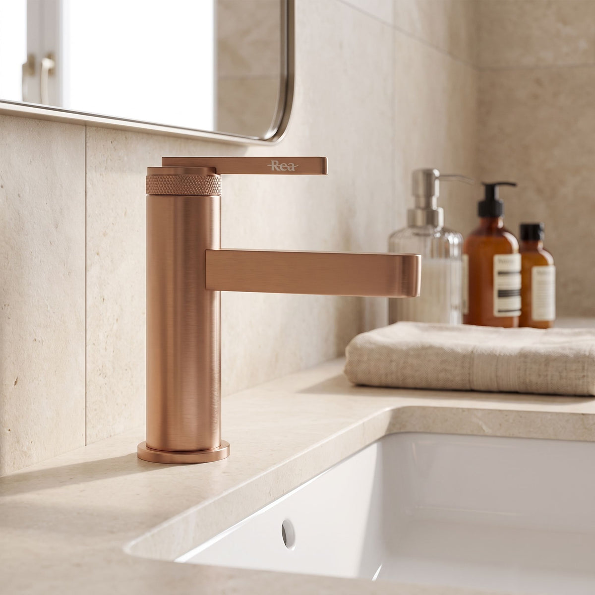 Waschbeckenarmatur Rea Grace Brush Copper 7