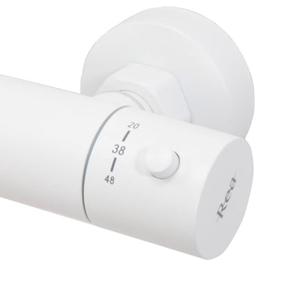Thermostat Duschset Lungo White Matt Matt 7