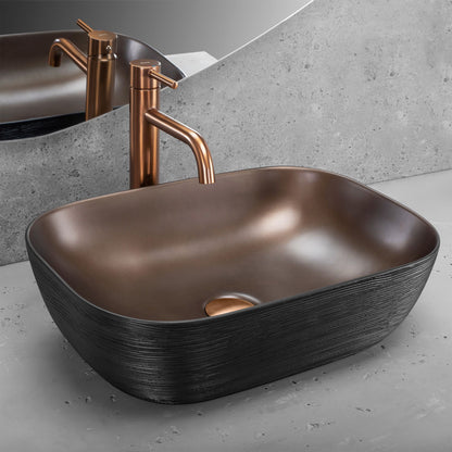 Aufsatzwaschbecken Rea Belinda COPPER BRUSH  2