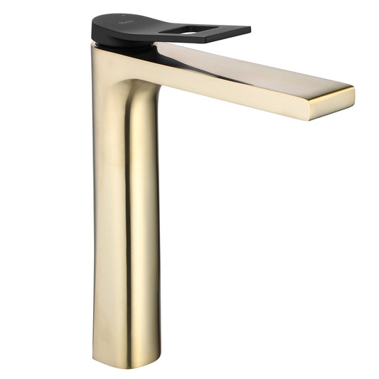 Waschbeckenarmatur REA Soul Gold mat black High  1