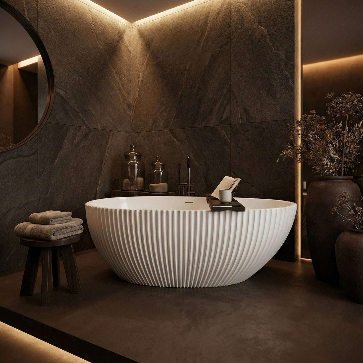 Freistehende Acrylbadewanne Carmen 170  1