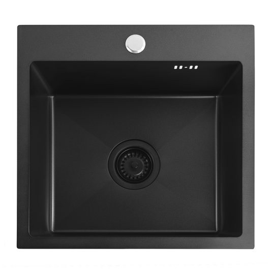 Edelstahlspüle Leo 40 Black  1
